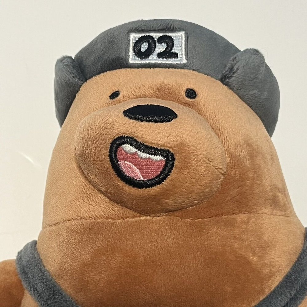We Bare Bears Cartoon Network Grizz Grizzly Bear Plush Stuffed Animal Miniso - Picture 3 of 15